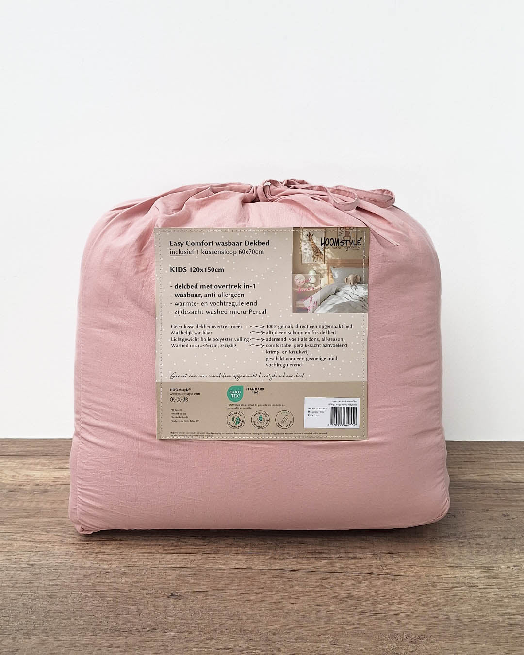 HOOMstyle Wasbaar Dekbed - Peuter 120x150cm - dekbed zonder overtrek + kussensloop
