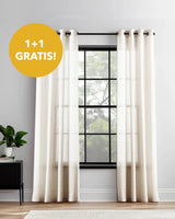 HOOMstyle Fertigvorhang - Ivy - Halbtransparent - Ösen