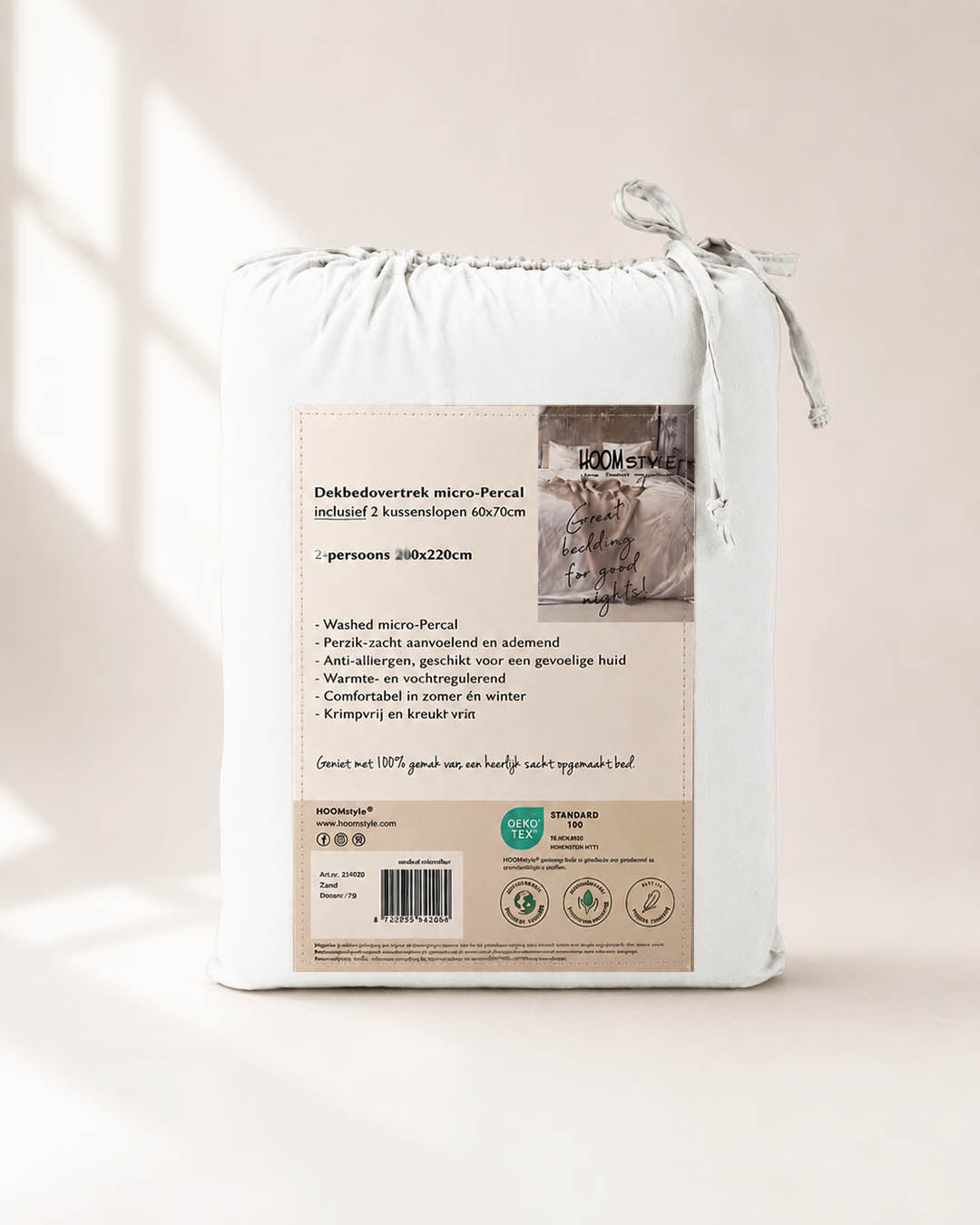 HOOMstyle Dekbedovertrek luxe micro-percale - incl. kussenslopen