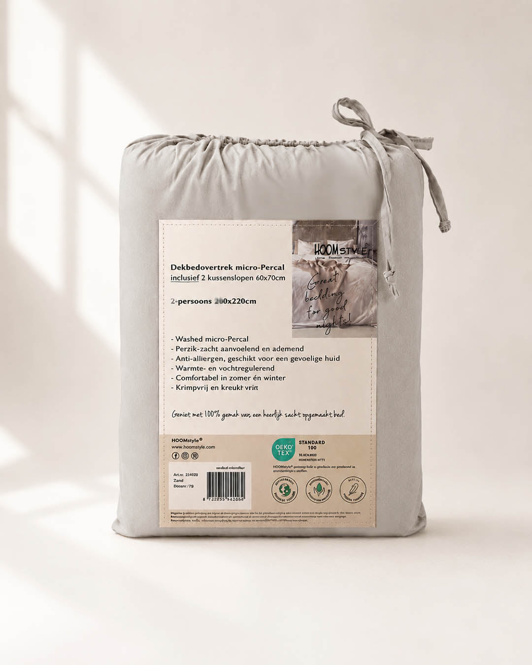HOOMstyle Dekbedovertrek luxe micro-percale - incl. kussenslopen