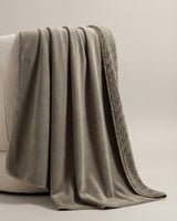 HOOMstyle Plaid Lotus - Fleece Deken - Teddy