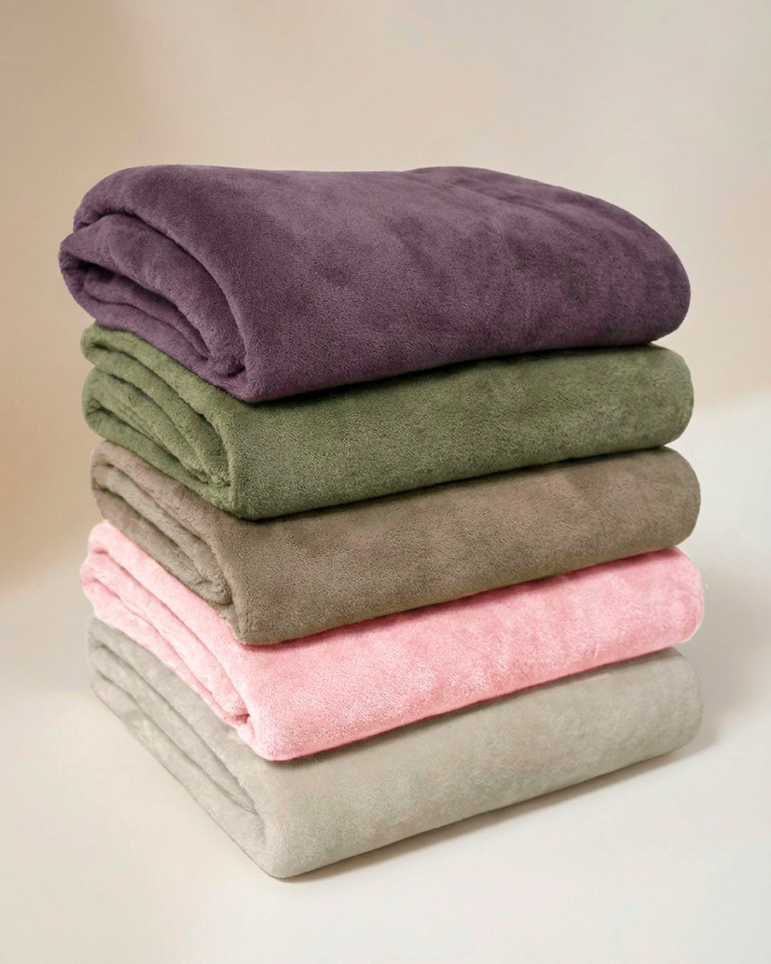 HOOMstyle Plaid Lotus - Fleece Deken - Teddy