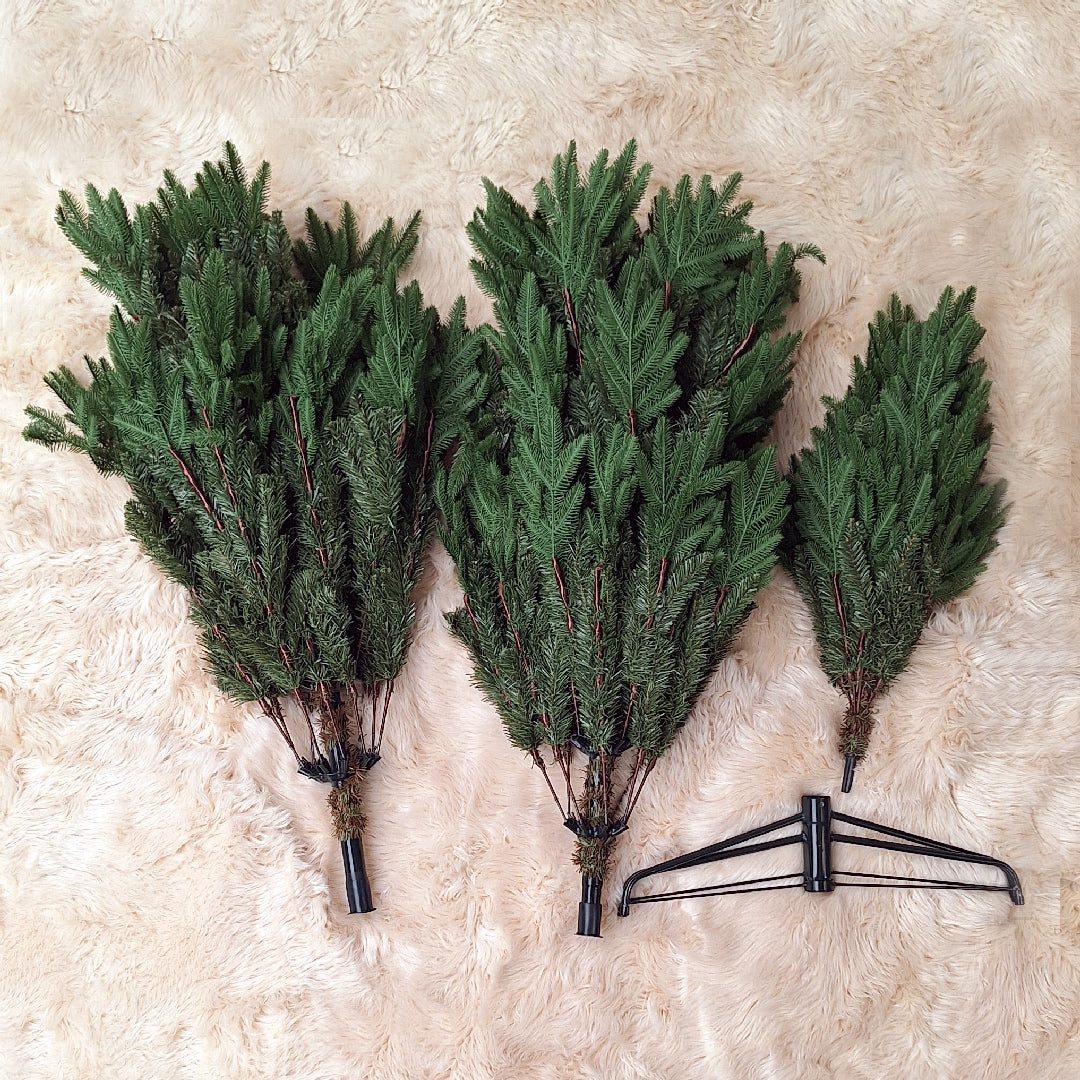 Christmas Tree Excellent Slim - artificial Christmas tree narrow - mix pvc/pe