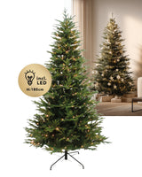 HOOMstyle Kerstboom Excellent Slim - smalle kunstkerstboom met verlichting (LED)