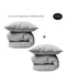 HOOMstyle Value SET - Duvet Cover 100% Washed Cotton - Set of 2 Pieces