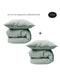 HOOMstyle Value SET - Duvet Cover 100% Washed Cotton - Set of 2 Pieces