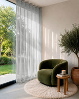 HOOMstyle Kant en Klaar Gordijn Aura - Vitrage - Transparant - 140x270cm