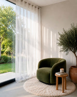 HOOMstyle Kant en Klaar Gordijn Aura - Vitrage - Transparant - 140x270cm