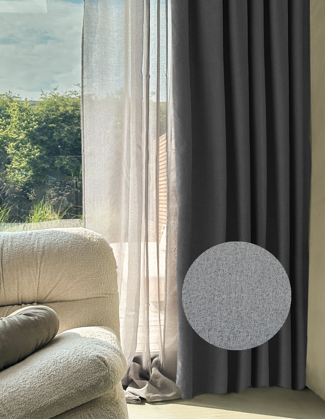 HOOMstyle Ready-Made Curtain Moon - 100% Blackout - Eyelets