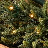 Sapin de Noël Artificiel Excellent Slim Led - Sapin de Noël étroit avec éclairage LED - vert - mélange pvc/pe