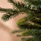 Kunstweihnachtsbaum Excellent Slim Led - Weihnachtsbaum schmal mit LED Beleuchtung - grün - Mischung aus PVC/PE