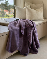 HOOMstyle Plaid Lotus - Fleece Blanket - Teddy
