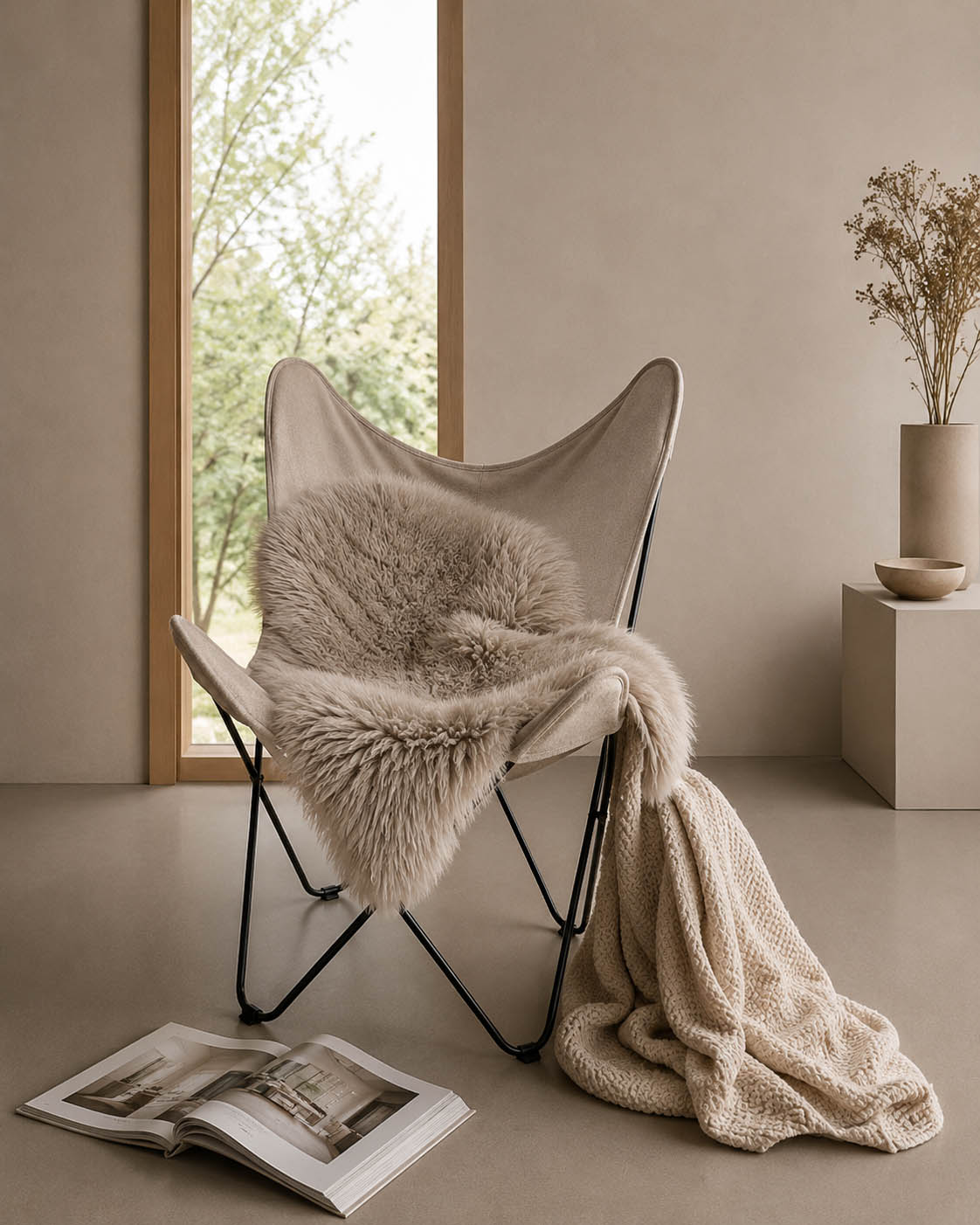 HOOMstyle Schapenvacht Oslo - Imitatie Dierenvel - Vloerkleed