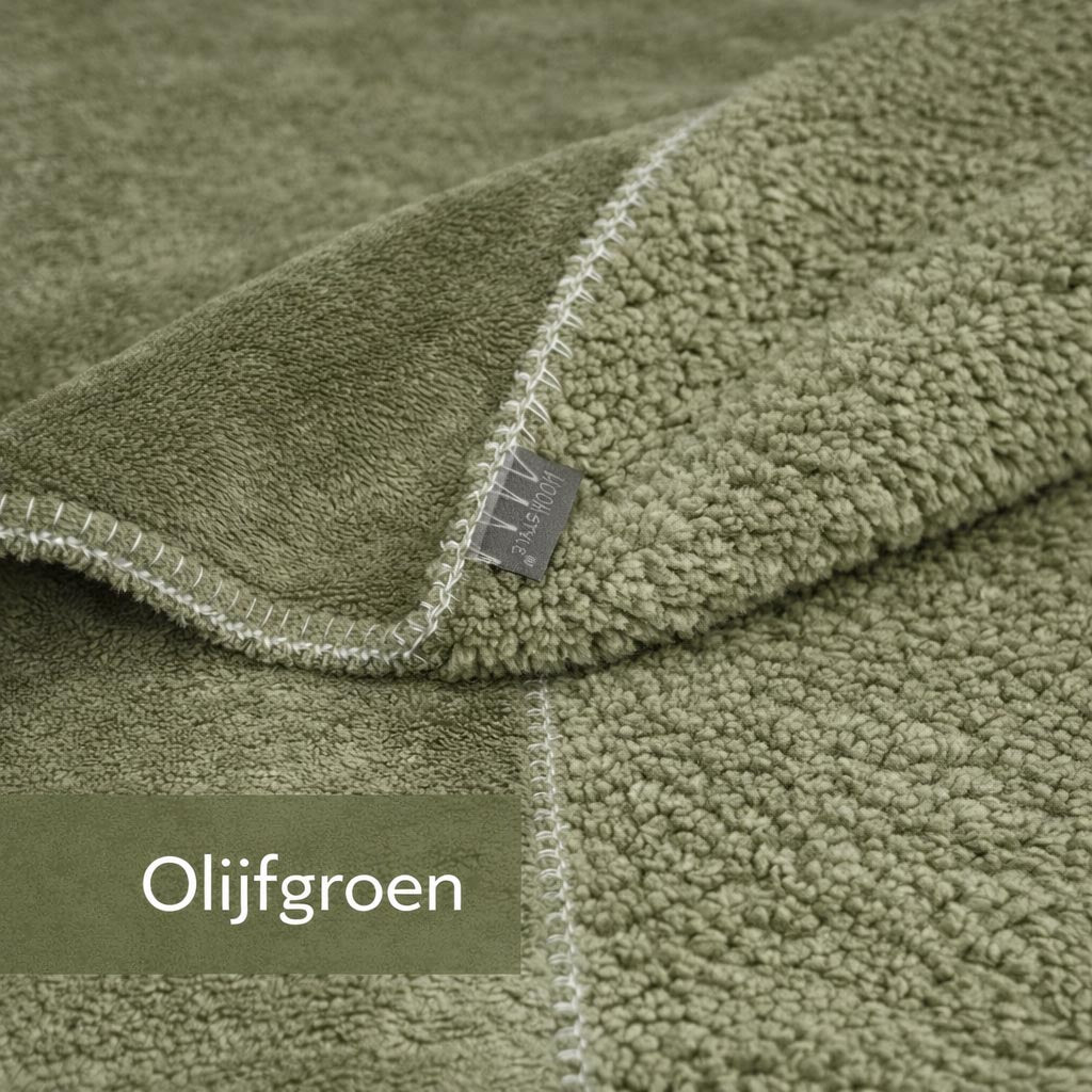 HOOMstyle Plaid Lotus - Fleece Deken - Teddy