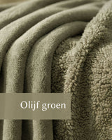 HOOMstyle Plaid Lotus - Fleece Blanket - Teddy