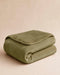 HOOMstyle Plaid Lotus - Fleece Blanket - Teddy