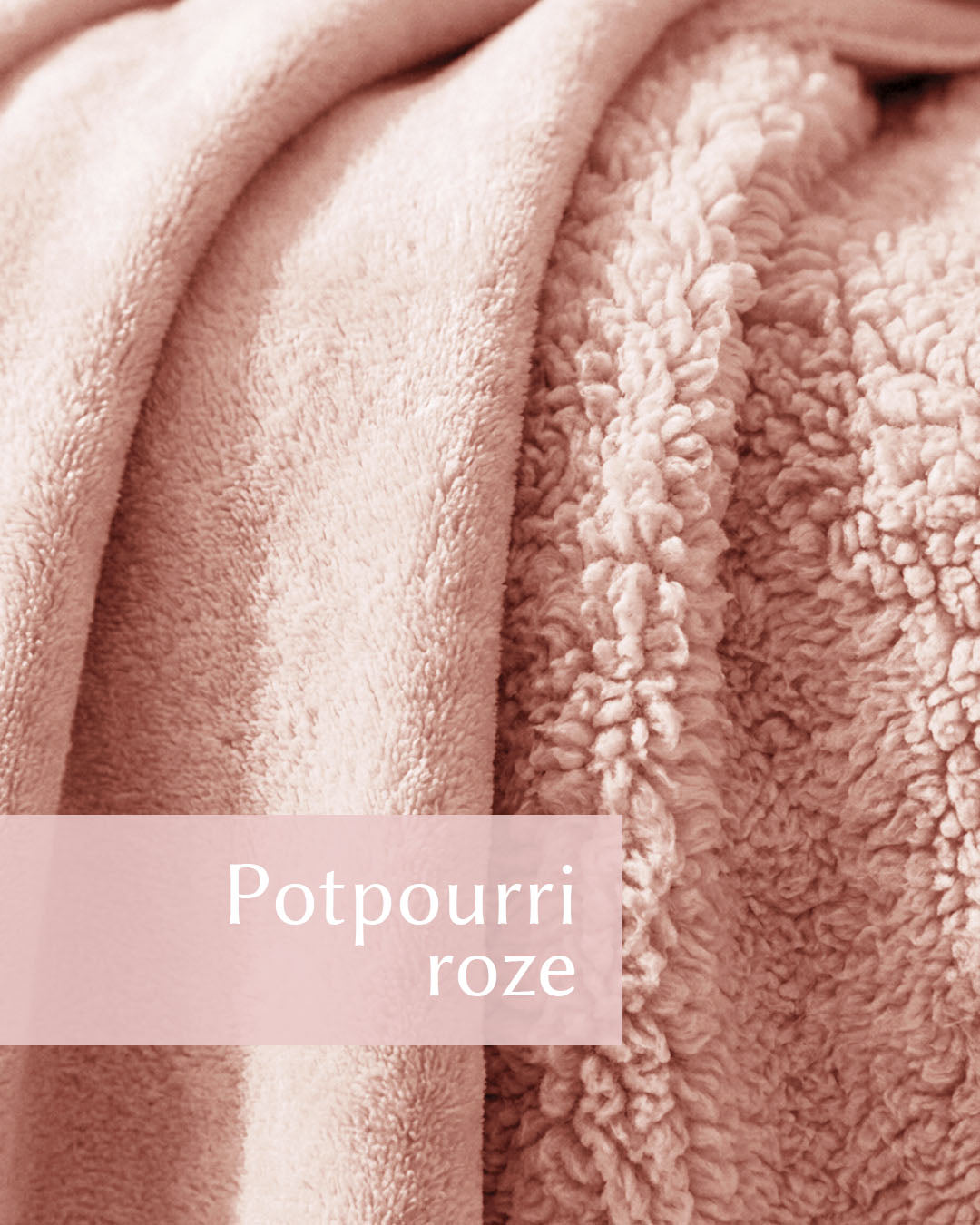 HOOMstyle Plaid Lotus - Fleece Deken - Teddy