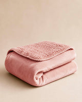 HOOMstyle Plaid Lotus - Fleece Blanket - Teddy