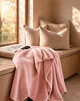 HOOMstyle Plaid Lotus - Fleece Blanket - Teddy