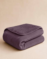 HOOMstyle Plaid Lotus - Fleece Blanket - Teddy