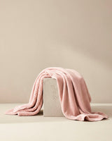 HOOMstyle Plaid Lotus - Fleece Blanket - Teddy