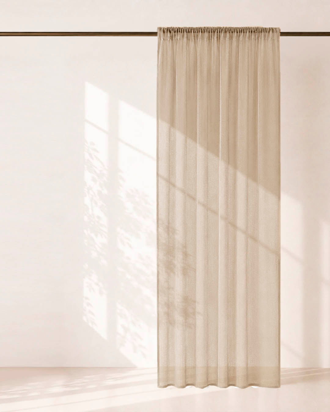HOOMstyle Ready-Made Curtain - Sheer - Transparent - Pleated header tape