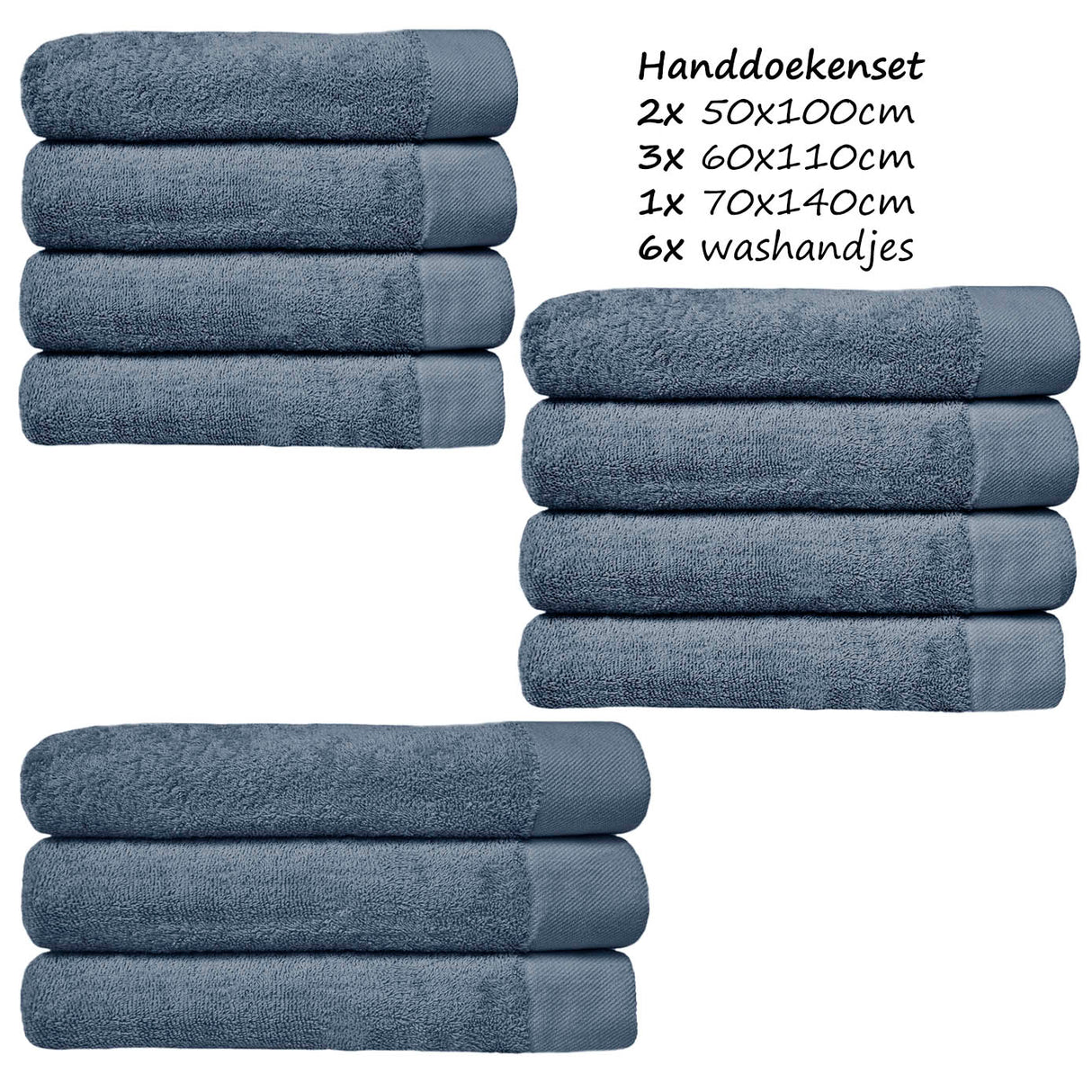 Ensemble de serviettes HOOMstyle Avenue - Qualité Hôtelière - 100% Coton 650gr