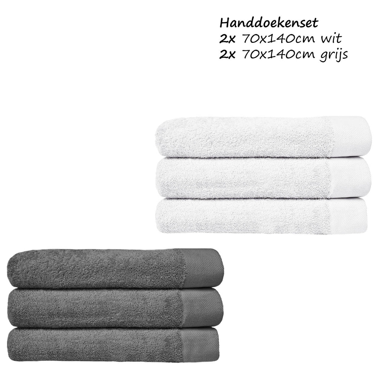 Ensemble de serviettes HOOMstyle Avenue - Qualité Hôtelière - 100% Coton 650gr