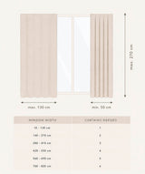 HOOMstyle Ready Made Curtain Noa - Inbetween - Eyelets