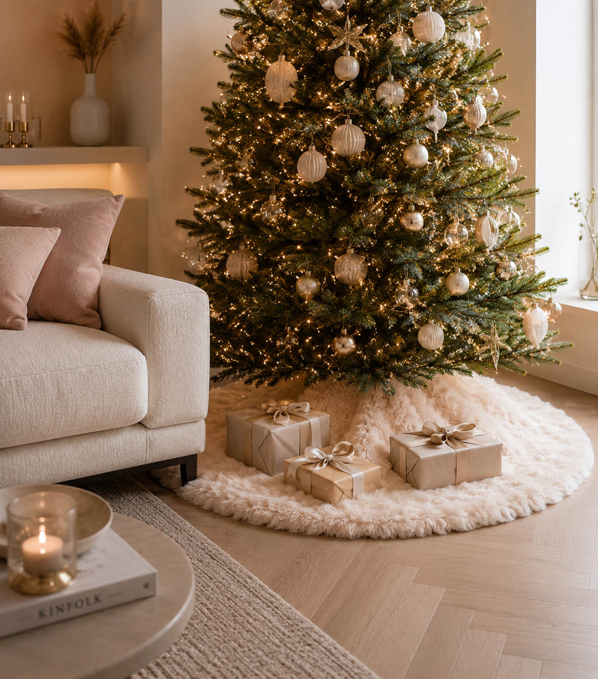 HOOMstyle Luxe Kerstboomrok - diameter Ø70 cm