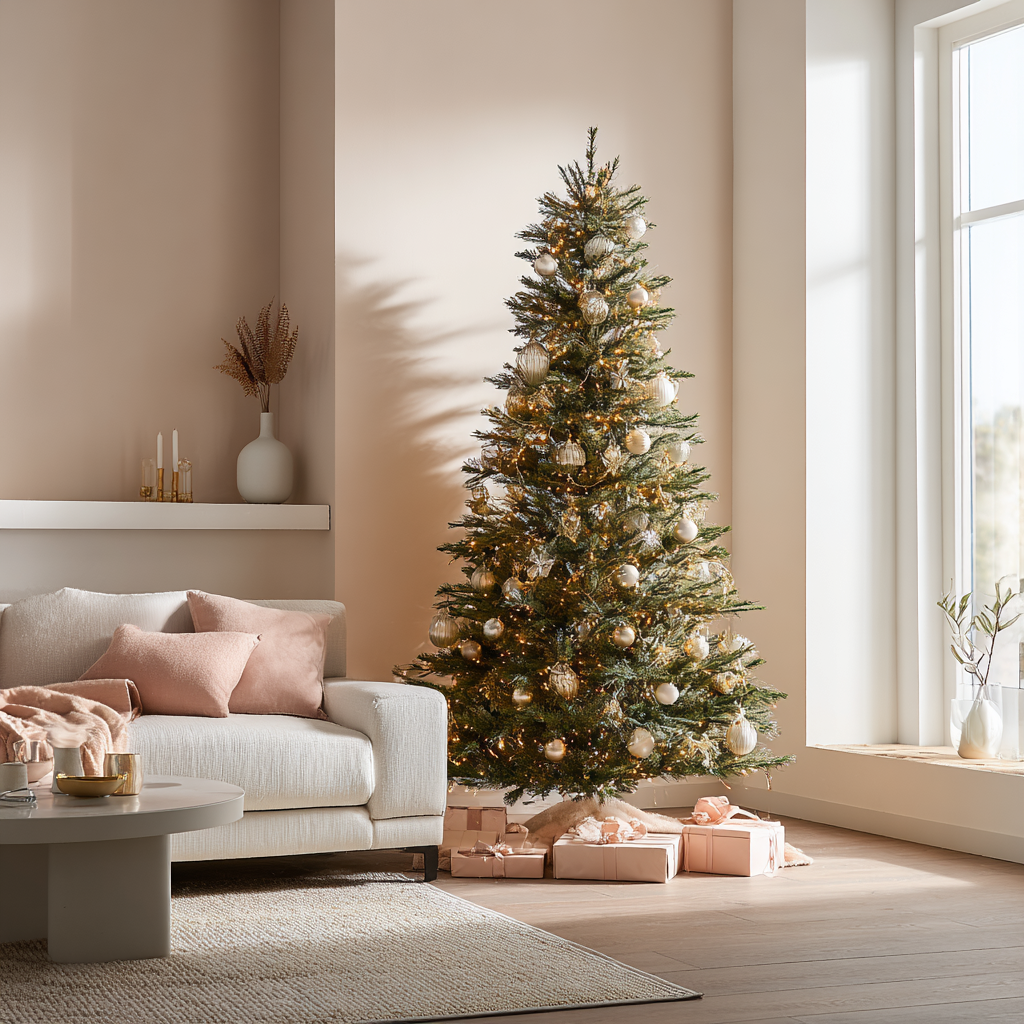 Sapin de Noël Excellent Slim - sapin de Noël artificiel étroit - mélange pvc/pe