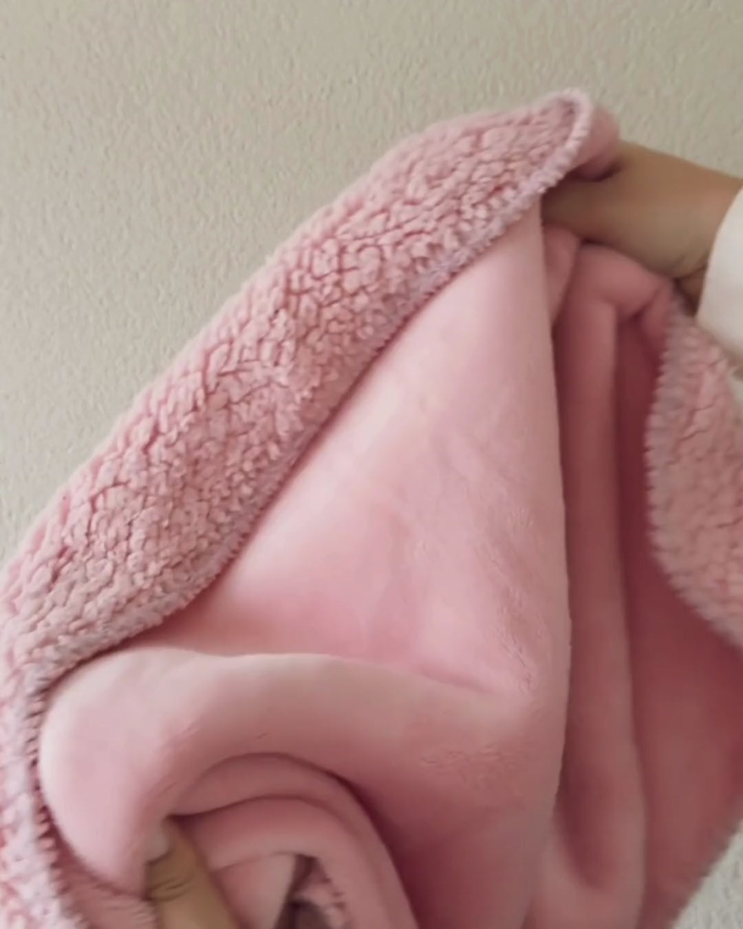 HOOMstyle Plaid Lotus - Fleece Deken - Teddy