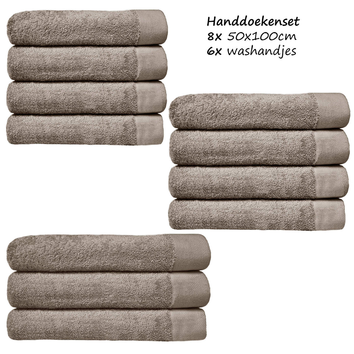 Ensemble de serviettes HOOMstyle Avenue - Qualité Hôtelière - 100% Coton 650gr