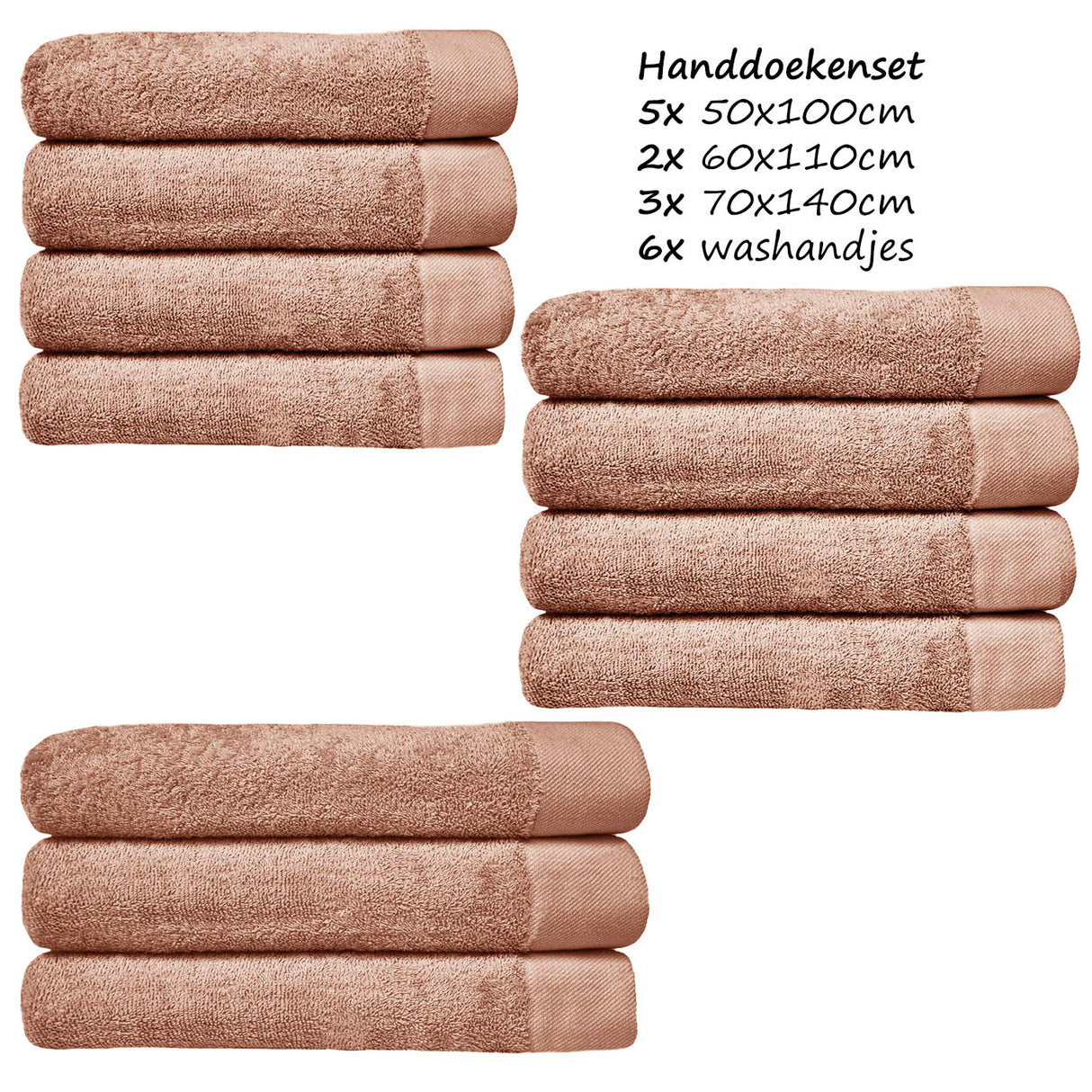 Ensemble de serviettes HOOMstyle Avenue - Qualité Hôtelière - 100% Coton 650gr